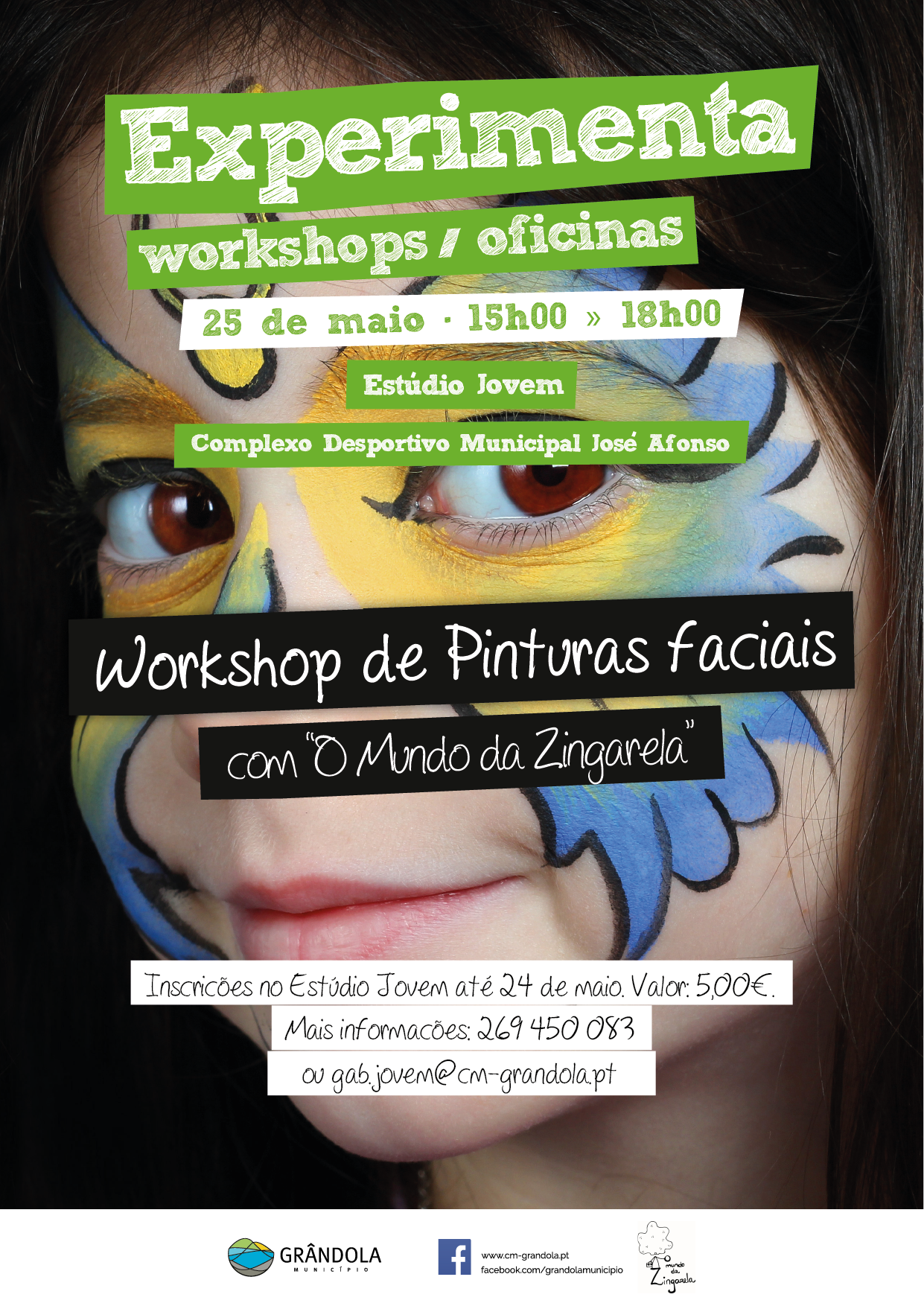 INFANTIL | Workshop de pinturas faciais com " O Mundo da Zingarela"