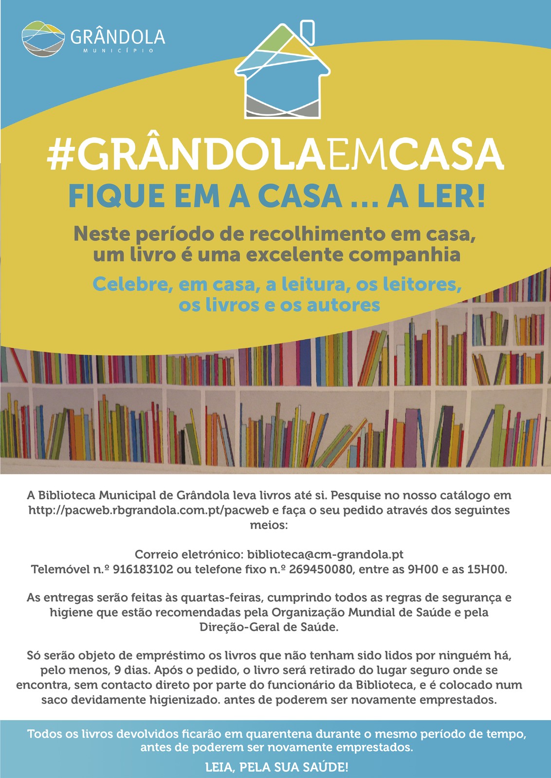 #GRÂNDOLA EM CASA … Fique em casa... a ler!