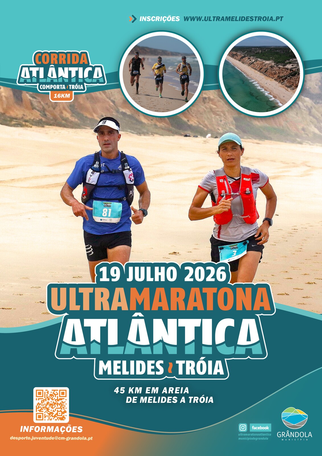 DESPORTO | Ultra Maratona Atlântica Melides - Troia || Corrida Atlântica Comporta - Troia