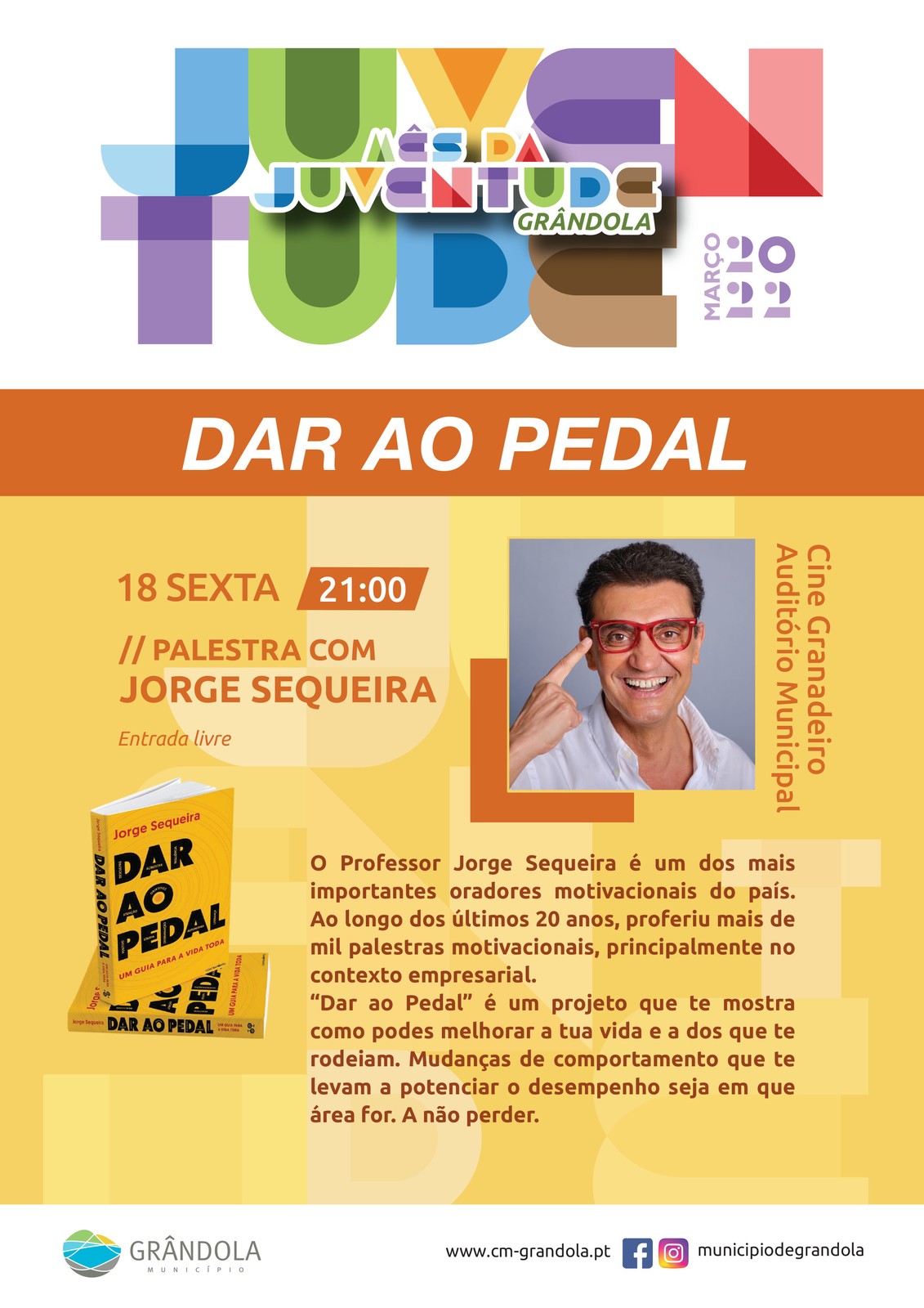 Mês da Juventude 2022 | Palestra "Dar ao Pedal" com Jorge Sequeira