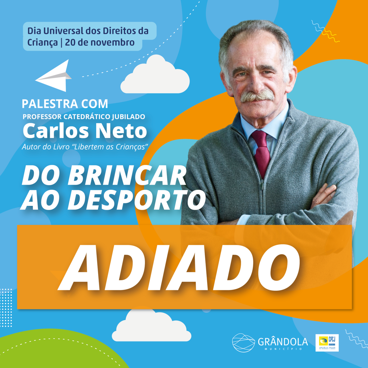 PALESTRA |ADIADO | “Do Brincar ao Desporto” com o Professor Catedrático Jubilado Carlos Neto 