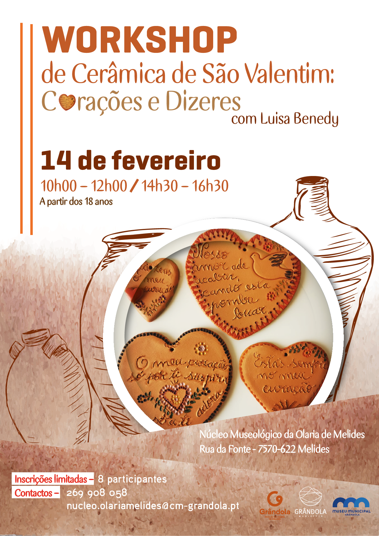 WORKSHOP | Cerâmica de São Valetim - Corações e Dizeres com Luísa Benedy