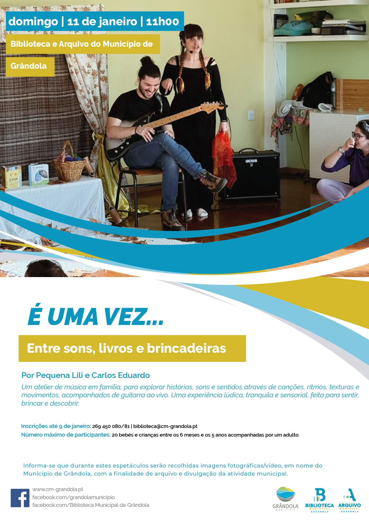 BIBLIOTECA | É Uma Vez… « Entre sons, livros e brincadeiras» por Pequena Lili e Carlos Eduardo