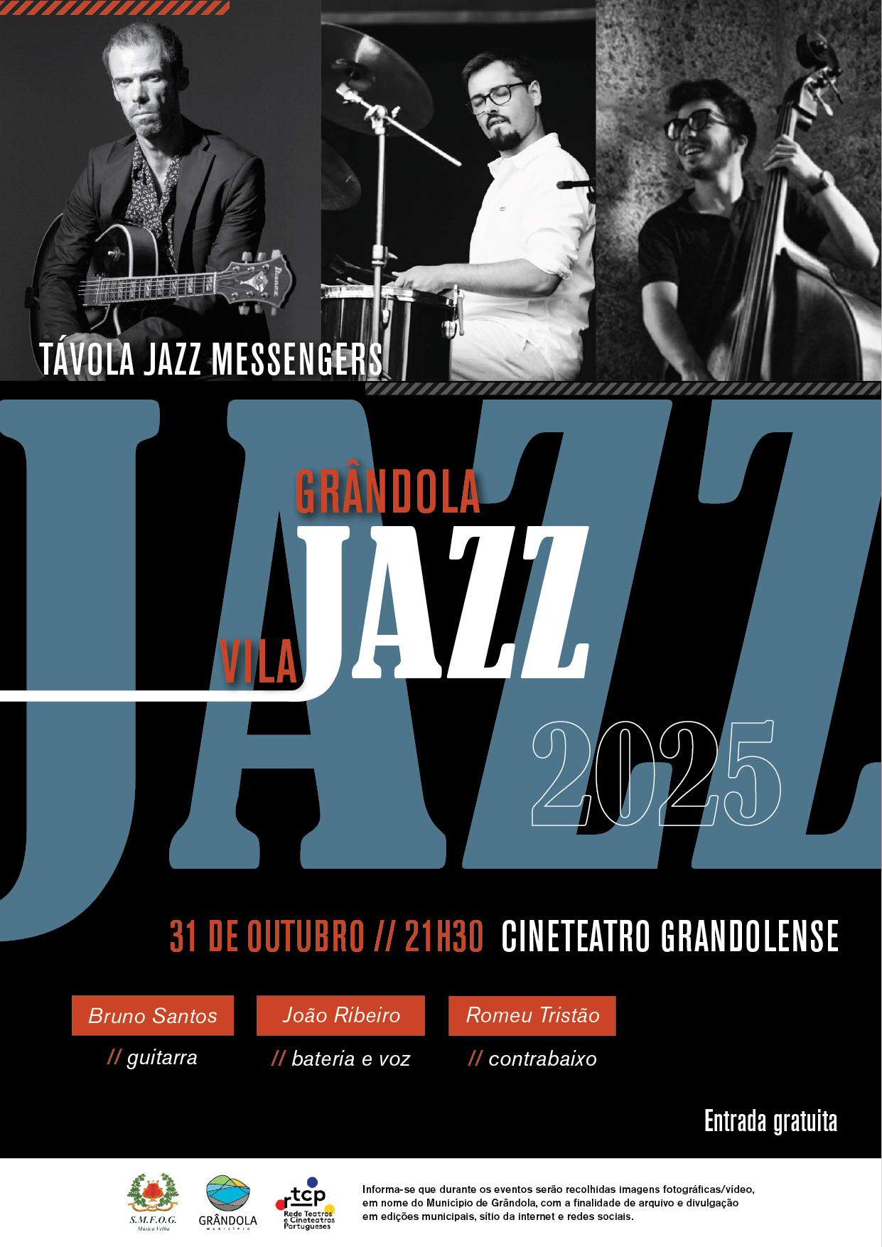 MÚSICA | Grândola, Vila Jazz » Concerto com TÁVOLA JAZZ MESSENGERS