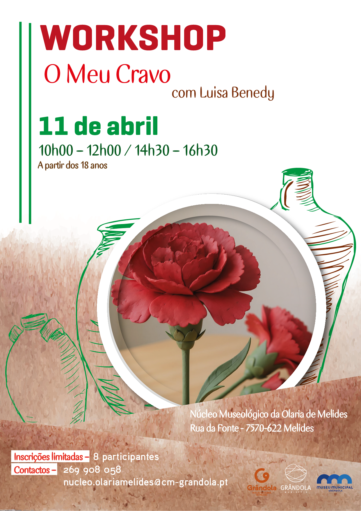WORKSHOP | Olaria | O meu cravo com Luisa Benedy 