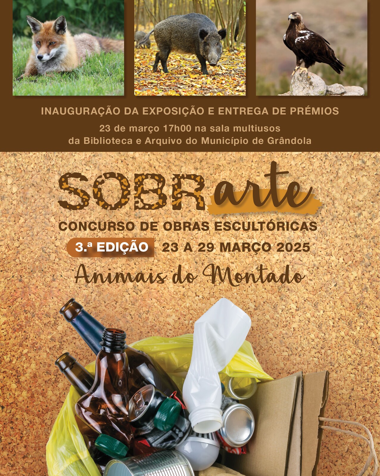 emRAIZ'ARTES | SOBRarte - 3.ª Edição « Animais do Montado » Inauguração da Exposição