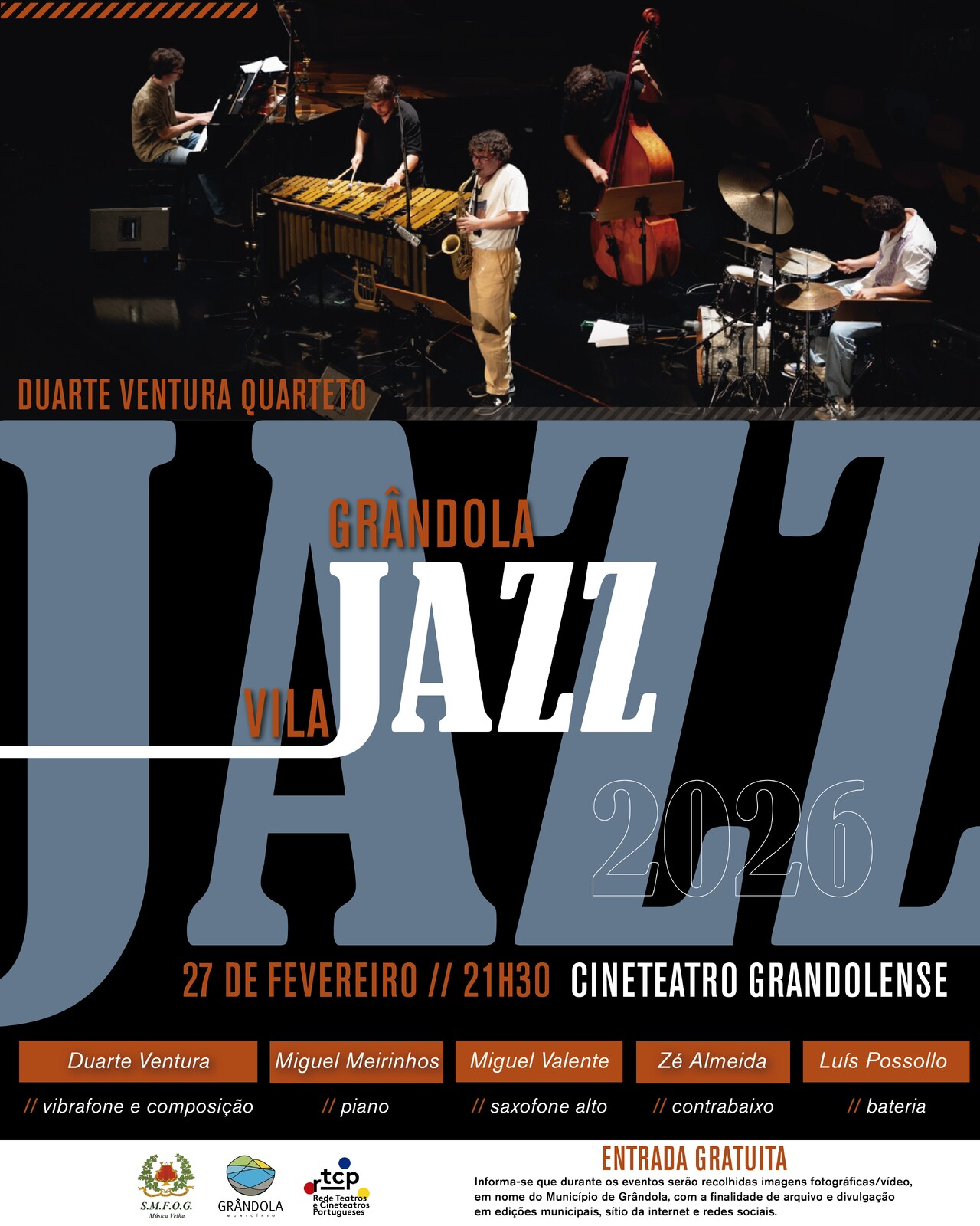 MÚSICA | Grândola, Vila Jazz » Duarte Ventura Quarteto 