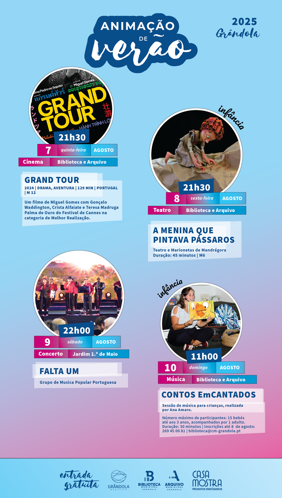 VERÃO | Animação de Verão » 7 A 10 DE AGOSTO