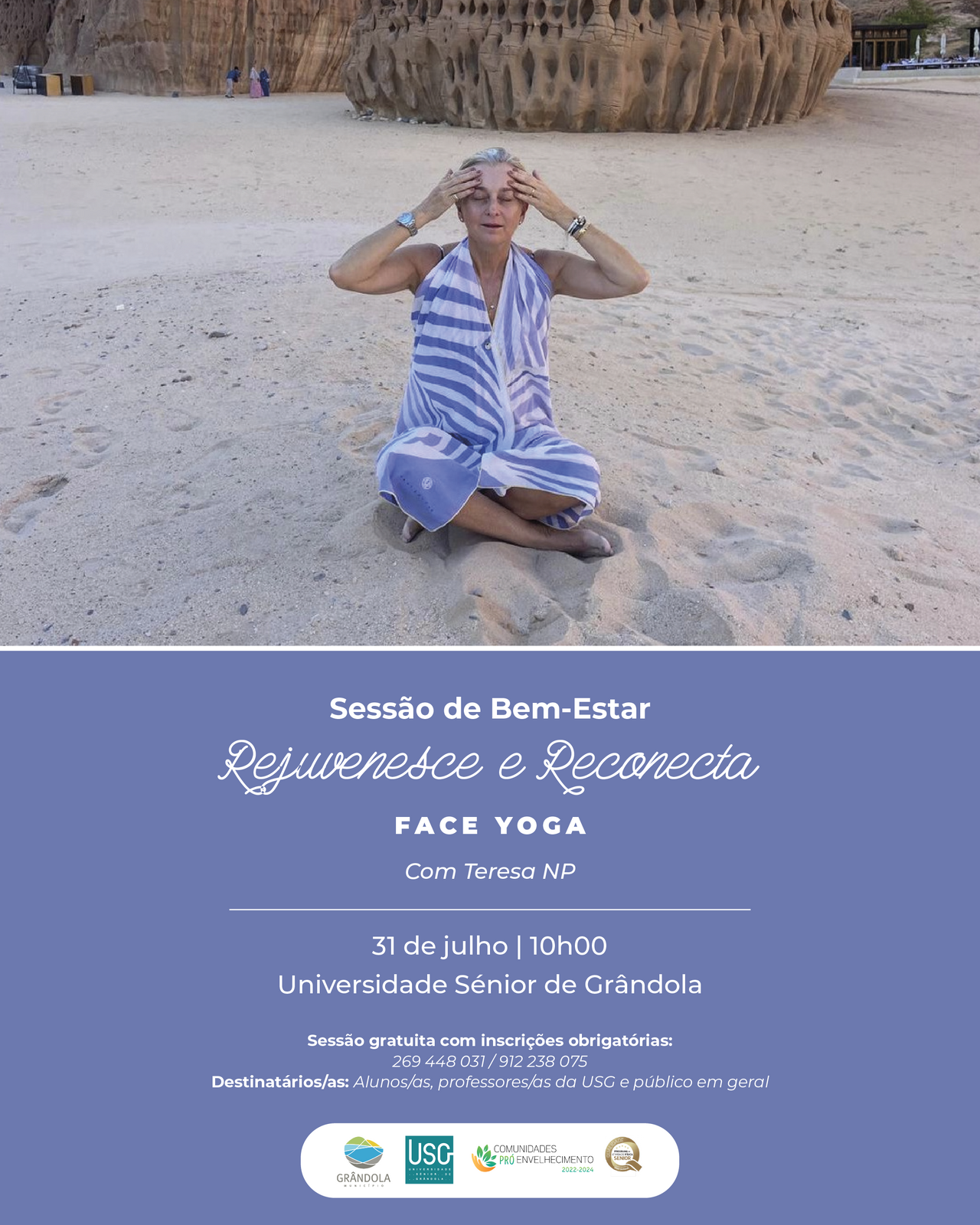 SENIORES | Sessão de bem-estar - Face Yoga