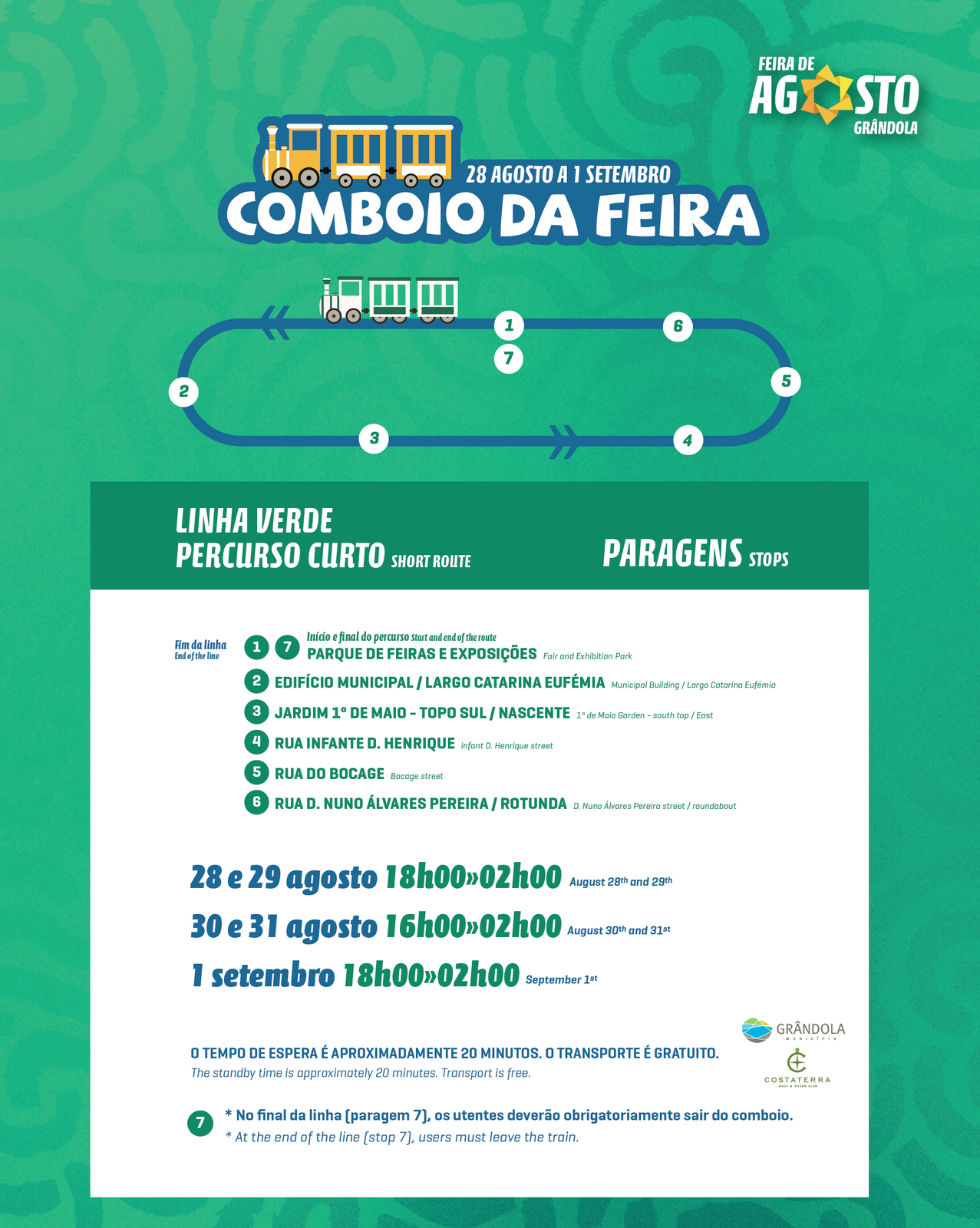 VERÃO | Feira de Agosto ' 2025  » COMBOIO » LINHA VERDE