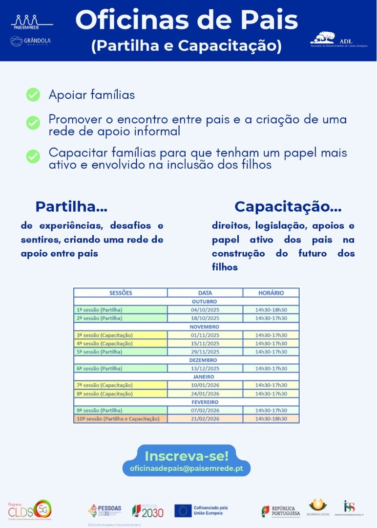 SOCIAL | Oficinas de Pais - Apoiar e capacitar pais e outros cuidadores de pessoas com deficiência 