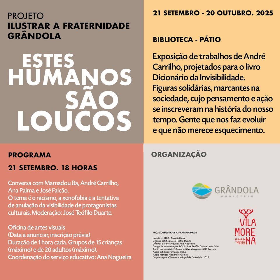 BIBLIOTECA | PROJETO ILUSTRAR A FRATERNIDADE » Exposição e Conversa 