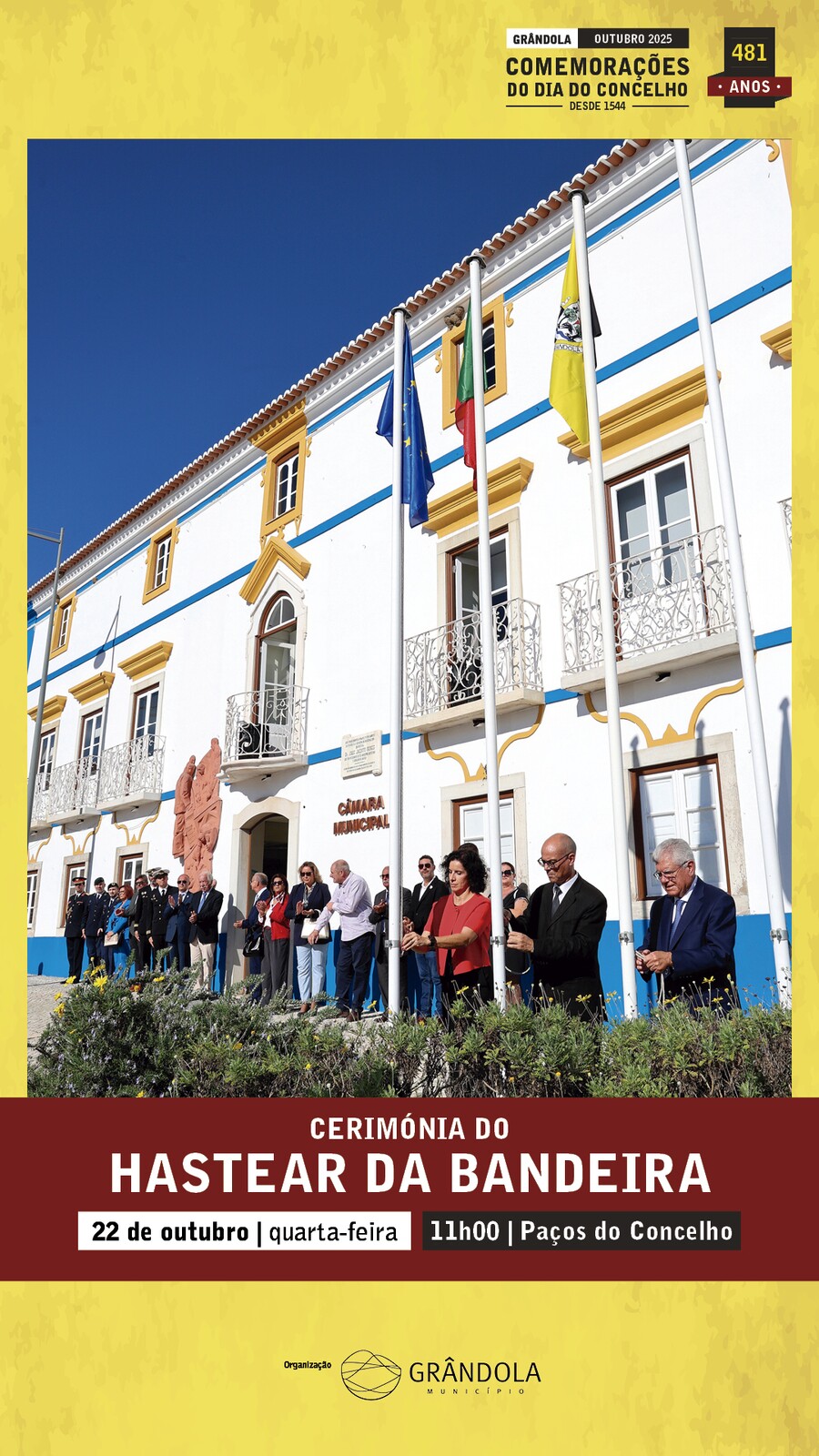COMEMORAÇÕES DO DIA DO CONCELHO | Cerimónia do Hastear da Bandeira