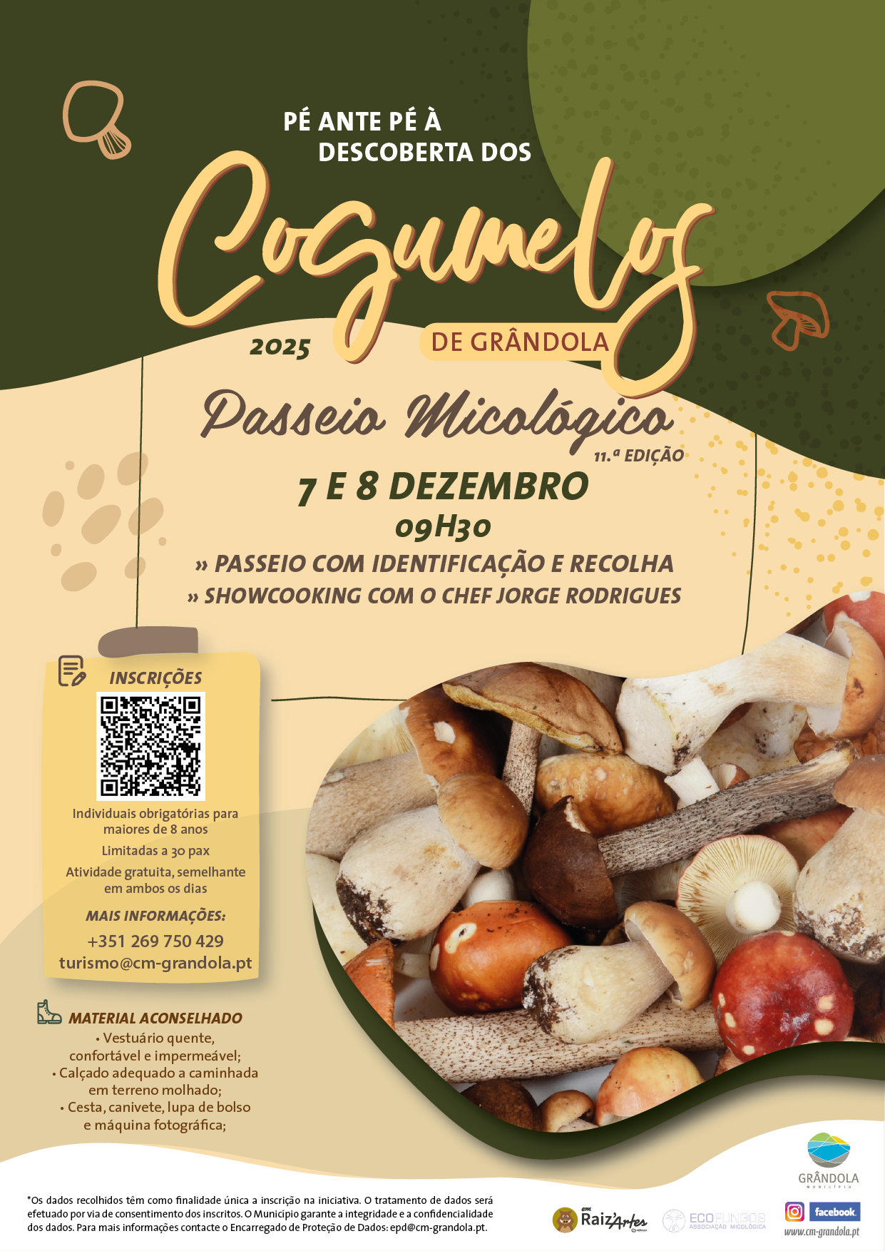 TURISMO | Passeio Micológico «Pé Ante Pé à Descoberta dos Cogumelos de Grândola»