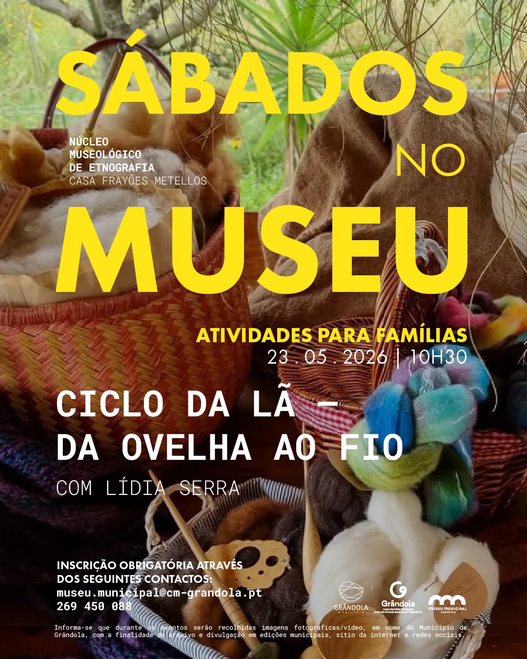 SÁBADOS NO MUSEU | Atividades para famílias - Oficina: O Ciclo da Lã com Lídia Serra