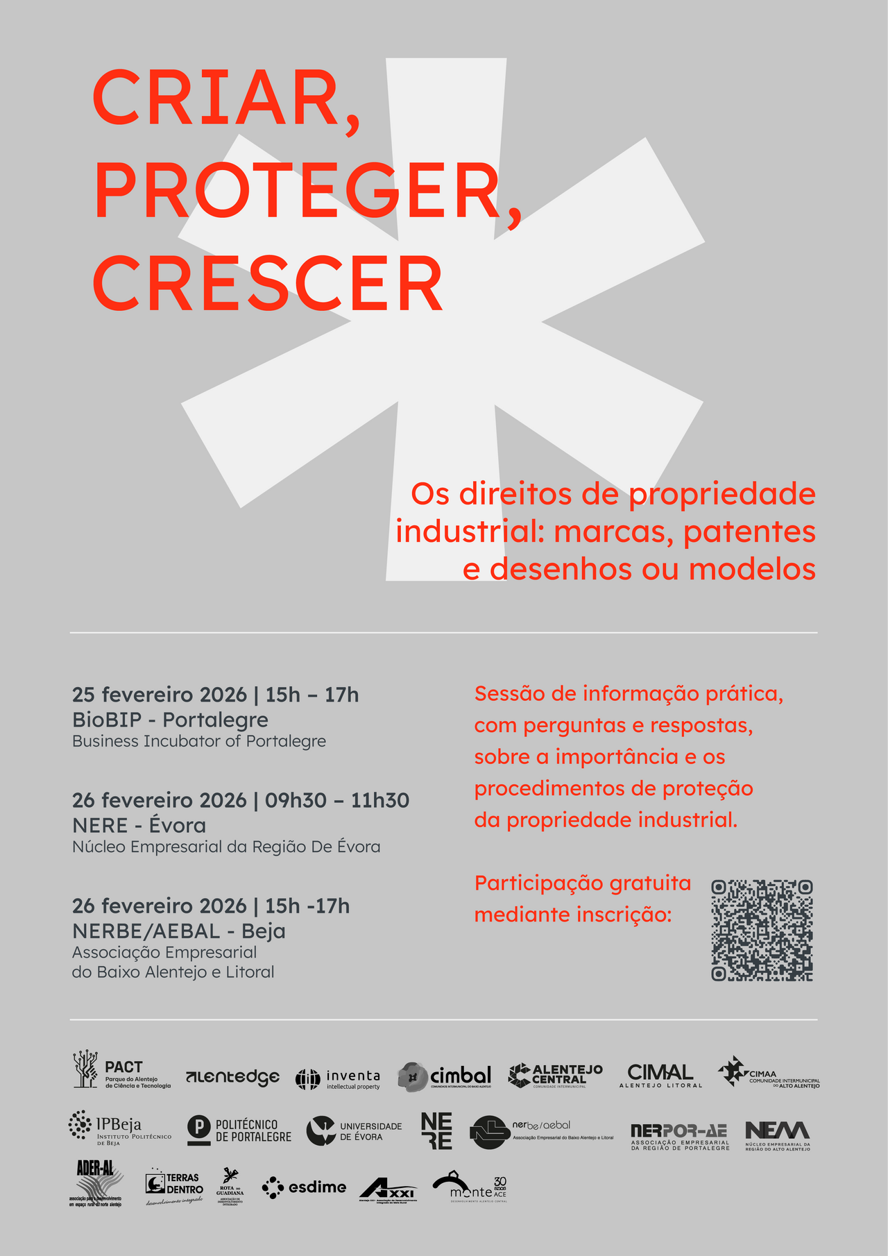 FORMAÇÃO | Ações de informação sobre potencial e processos de proteção de propriedade industrial ...
