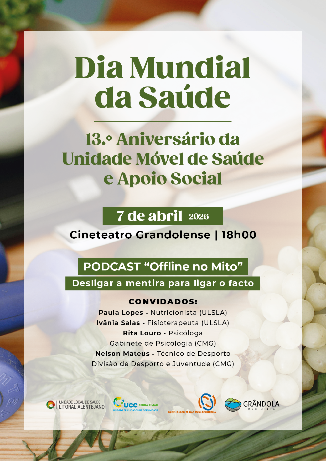 SAÚDE | Dia Mundial da Saúde - 13.º Aniversário da Unidade Móvel de Saúde e Apoio Social